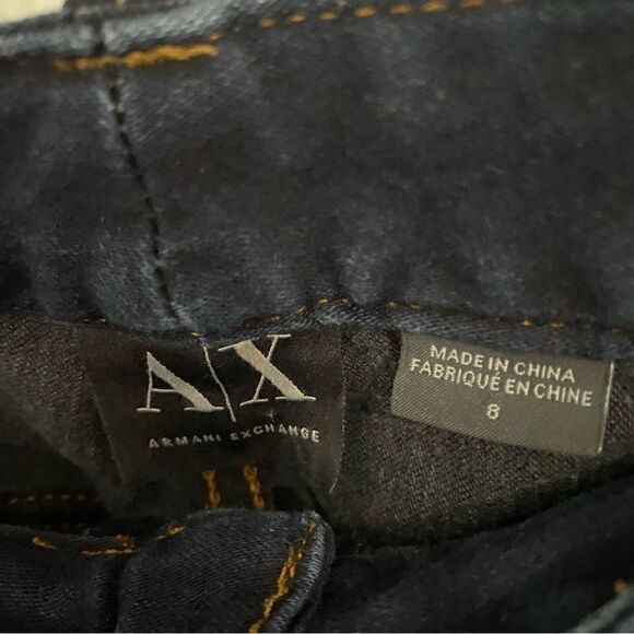 Armani Exchange Blue Low Rise Stretch Skinny Jeans Women's Size 8 - Picture 10 of 10